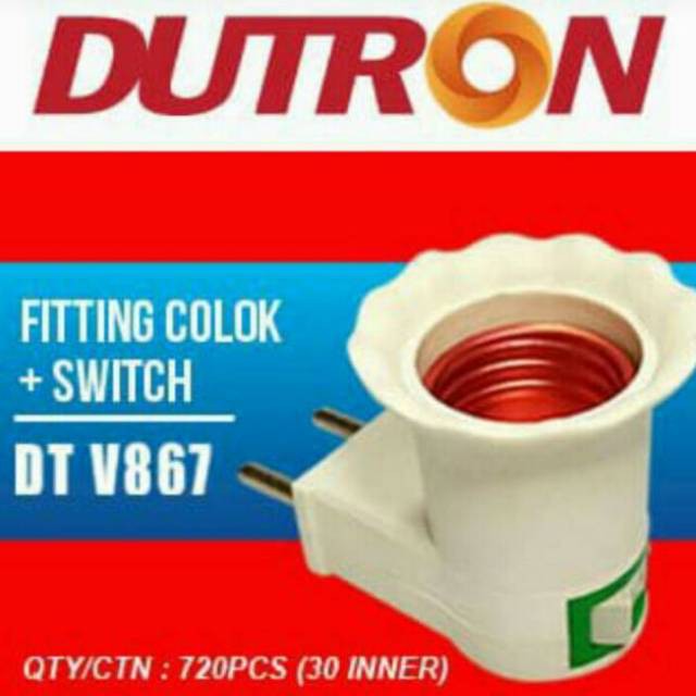 Fiting colok on off / fiting colok saklar e27 / fiting colok switch