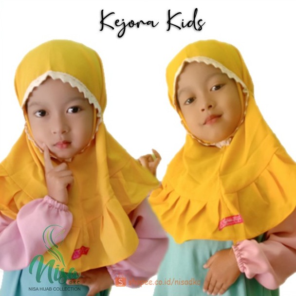 Jilbab Anak Diamond Bergo Kejora Kids Hijab Anak Lucu Hijab Renda