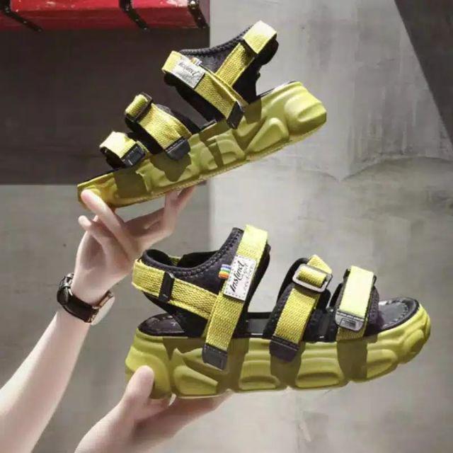 RK Collection - SANDAL GUNUNG CASUAL LEON FULL-Kuning