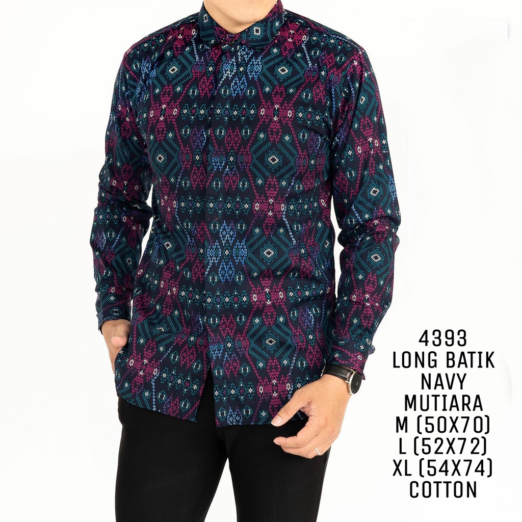 NEW ARRIVAL DISTRO BATIK PRIA BORDIR SOGAN HRB026 BATIKAF NOTOARTO BATIK IPNU-IPNU HEM PRIA bel-NAVY 4393