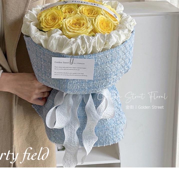 

Miliki - 50x150CM CXXD Kertas bunga kain / Flower wrapping / Kertas buket kain ✔