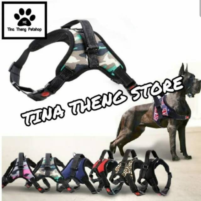 Pet Harness &quot;ROMPI ANJING BESAR SIZE L - XL&quot; Adjustable Strap Dog Collar