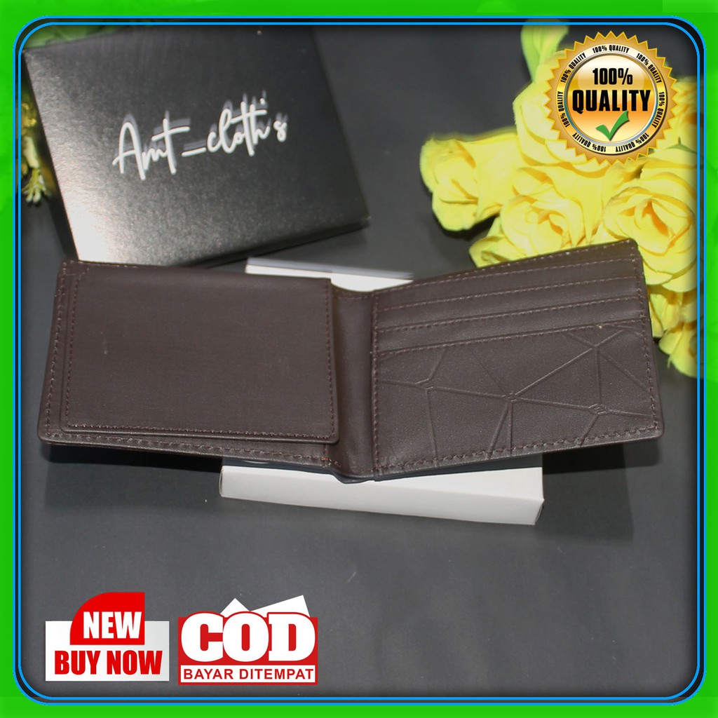 AMT Fashion Dompet Pria Bahan Kulit PVC best Quality COD