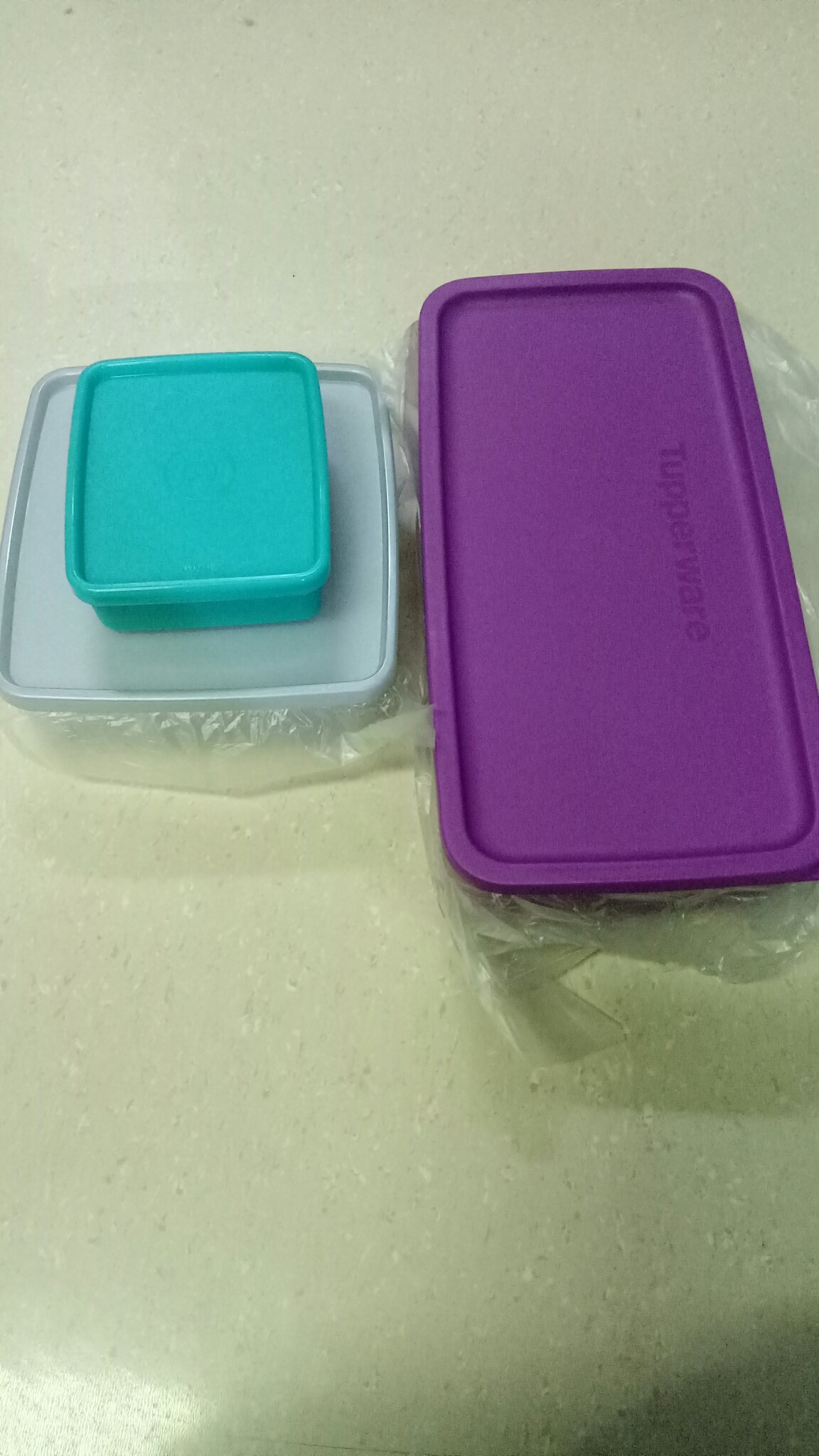 Large Square Away Gilitteria Malaysia (1 Pcs) Lunch Box Bekal Makan Tupwr