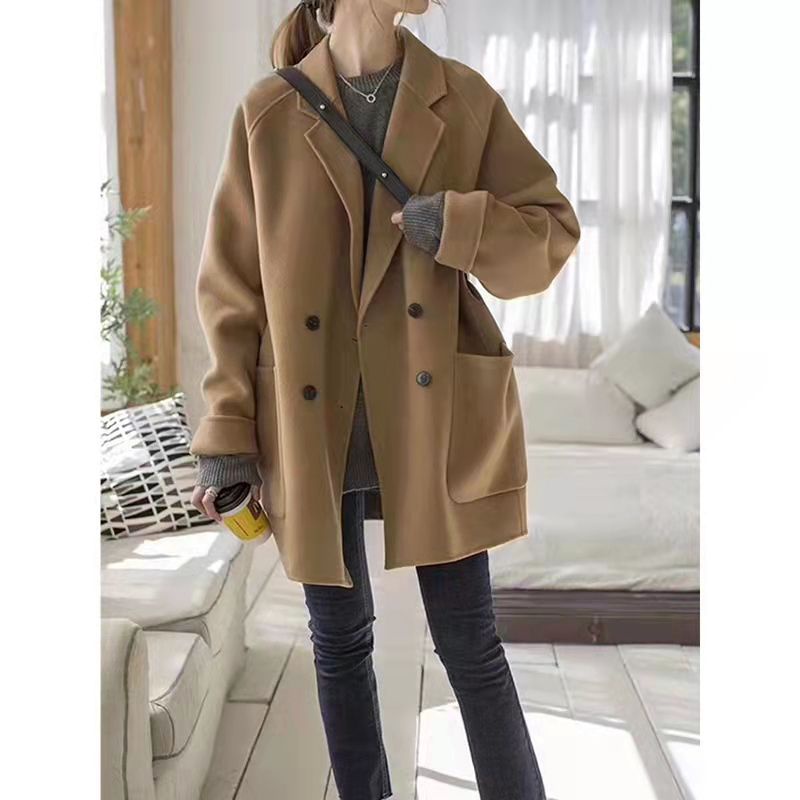 [littlecrab] Blazzer Tebal Coat Cardigan Outer Wanita Import Jaket Korea Oversize Elegan Coat Cewek Korean Style ini