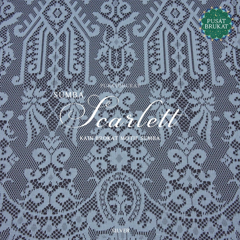 KAIN BROKAT MOTIF SUMBA SCARLETT / KAIN BRUKAT SAPTO, LEBAR 150CM [per 0.5m]