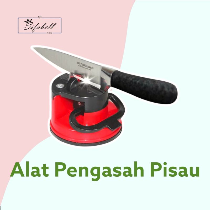 Kleva Sharp Alat Pengasah Pisau Dapur Suction Pad Knife Sharpener