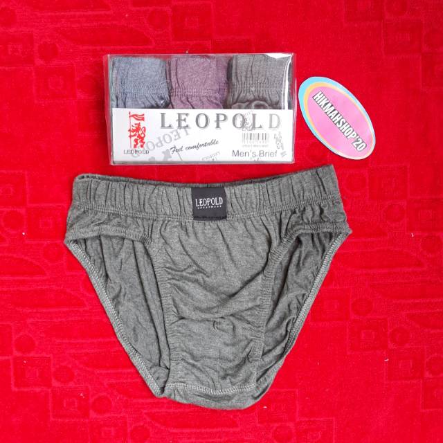 3 pcs | celana dalam leopold | cd leopold pria