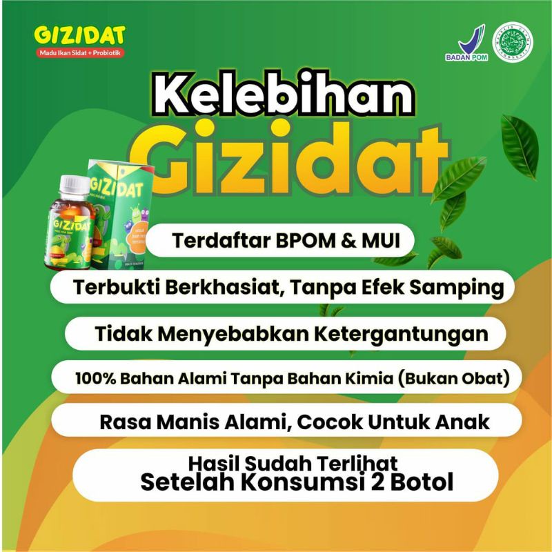 MADU GIZIDAT - Vitmin Penambah Nafsu Makan