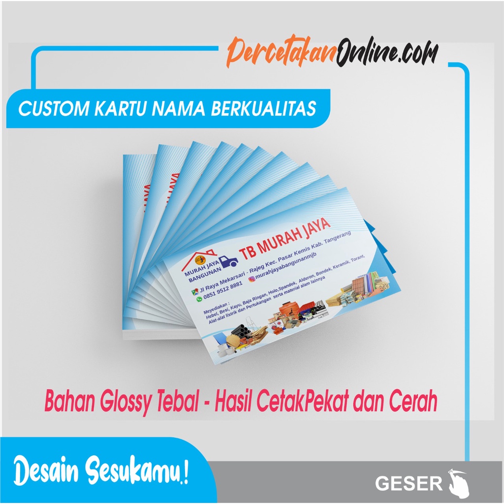 

cetak kartu nama custom