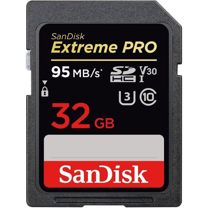 Sandisk Extreme Pro SD Card SDHC 32Gb 95Mb/s