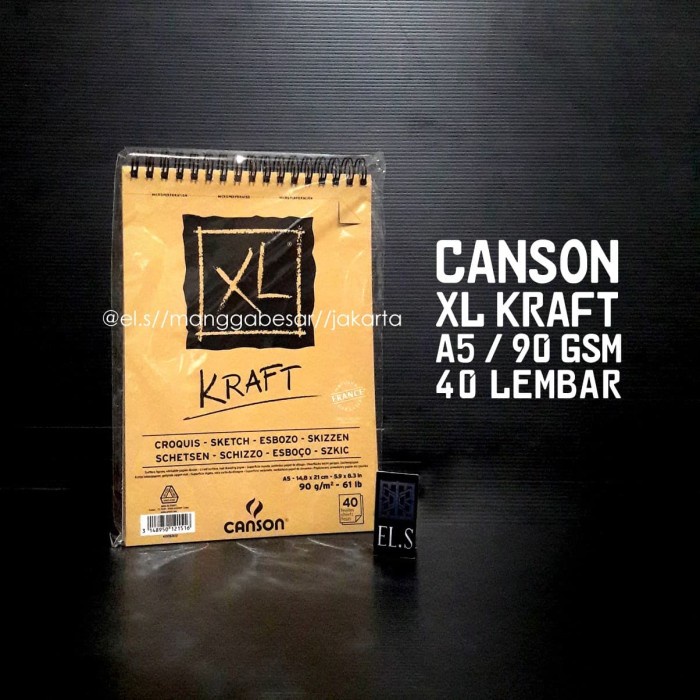 

Sketsagambar- Canson Xl Kraft A5 -Buku-Gambar-Sketsa.
