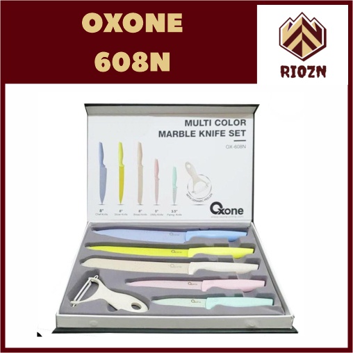 Pisau Set Oxone Stainless Lapisan Marble OX 608N