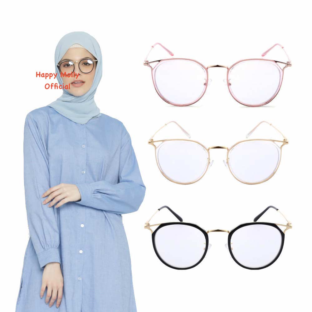 Kacamata Blue Ray [ Hitam ] Fashion Wanita - Design Korea - HM635