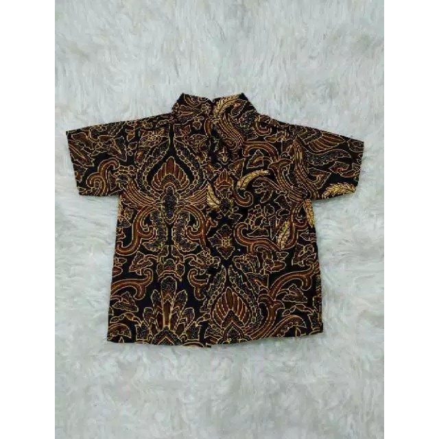 Kemeja hem batik anak size M (4th - 5th)