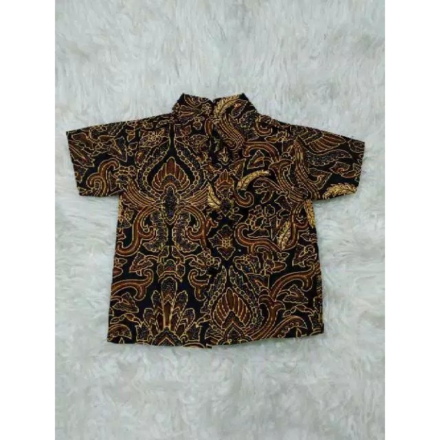 Kemeja hem batik anak usia 6.5 th - 8.5 th