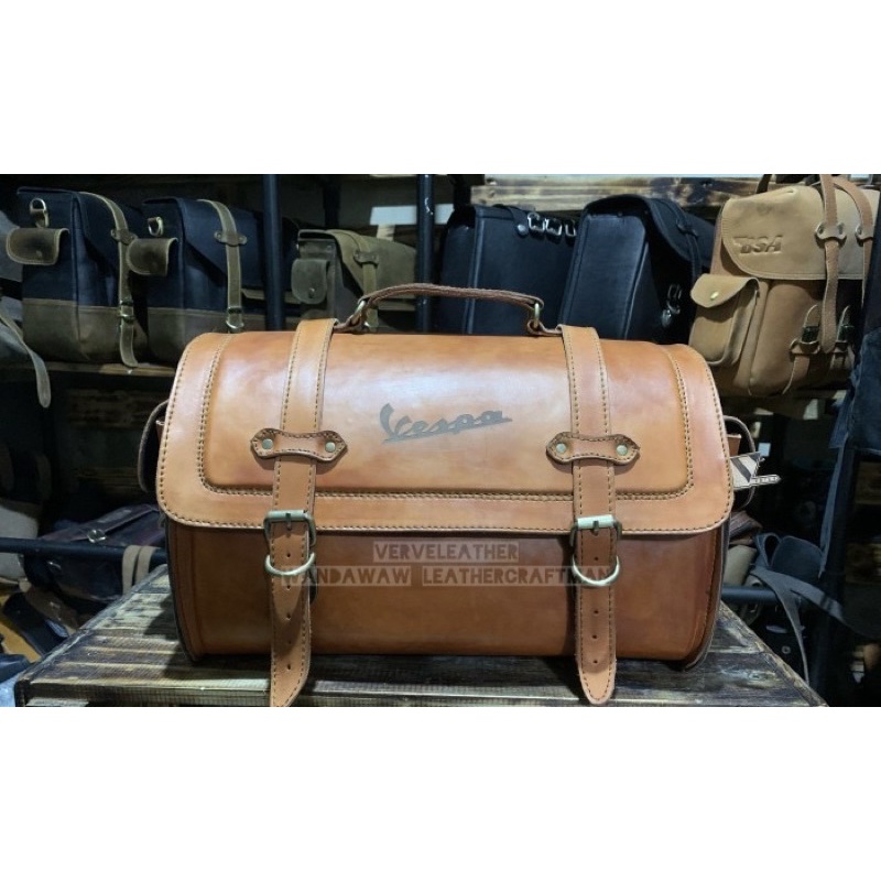 vespa , vespa matuc , tas motor vespa , tas kulit vespa , top box vespa , tas motor custom , tas ves