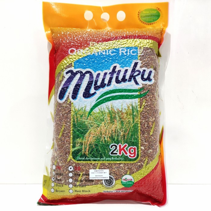 

Organic Rice Mutuku SS Red 2 kg Beras Merah Organik Mutuku