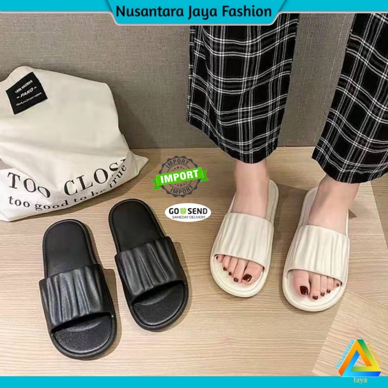 6.6 Sandal Kerut Wanita CLARA Selop Jelly V202 S6