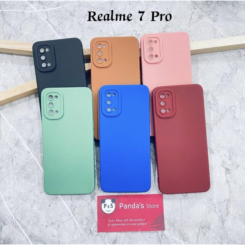 Softcase Pro Camera Realme 7 Pro Candy Case Full Color 3D Silikon TPU