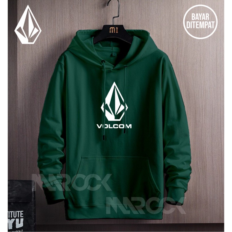 Sweater Hoodie Warna Pria/Wanita best seller - sablon VOLCOM Bahan Cotton Place
