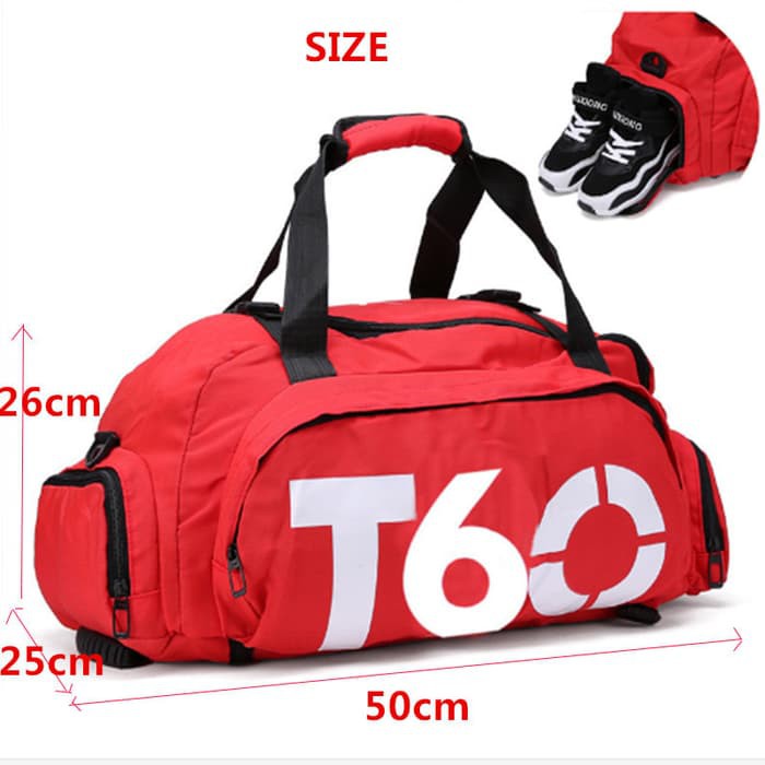 Tas Ransel Gym Bag Olahraga Fitness Futsal 2 In 1 Nike T90 Import