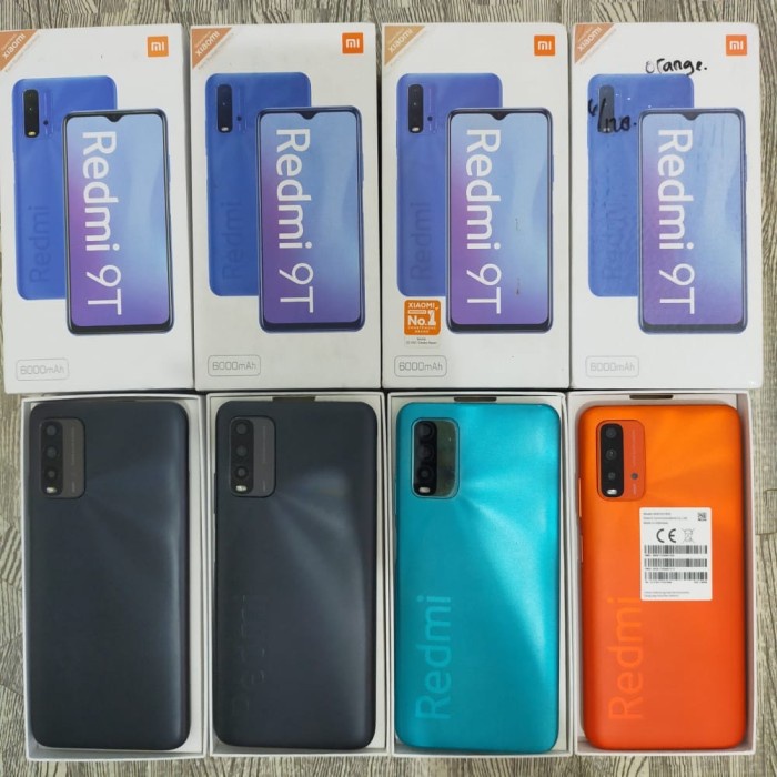 Xiaomi Redmi 9T 6/128 FULLSET LENGKAP MULUS SECOND BEKAS RESMI TAM