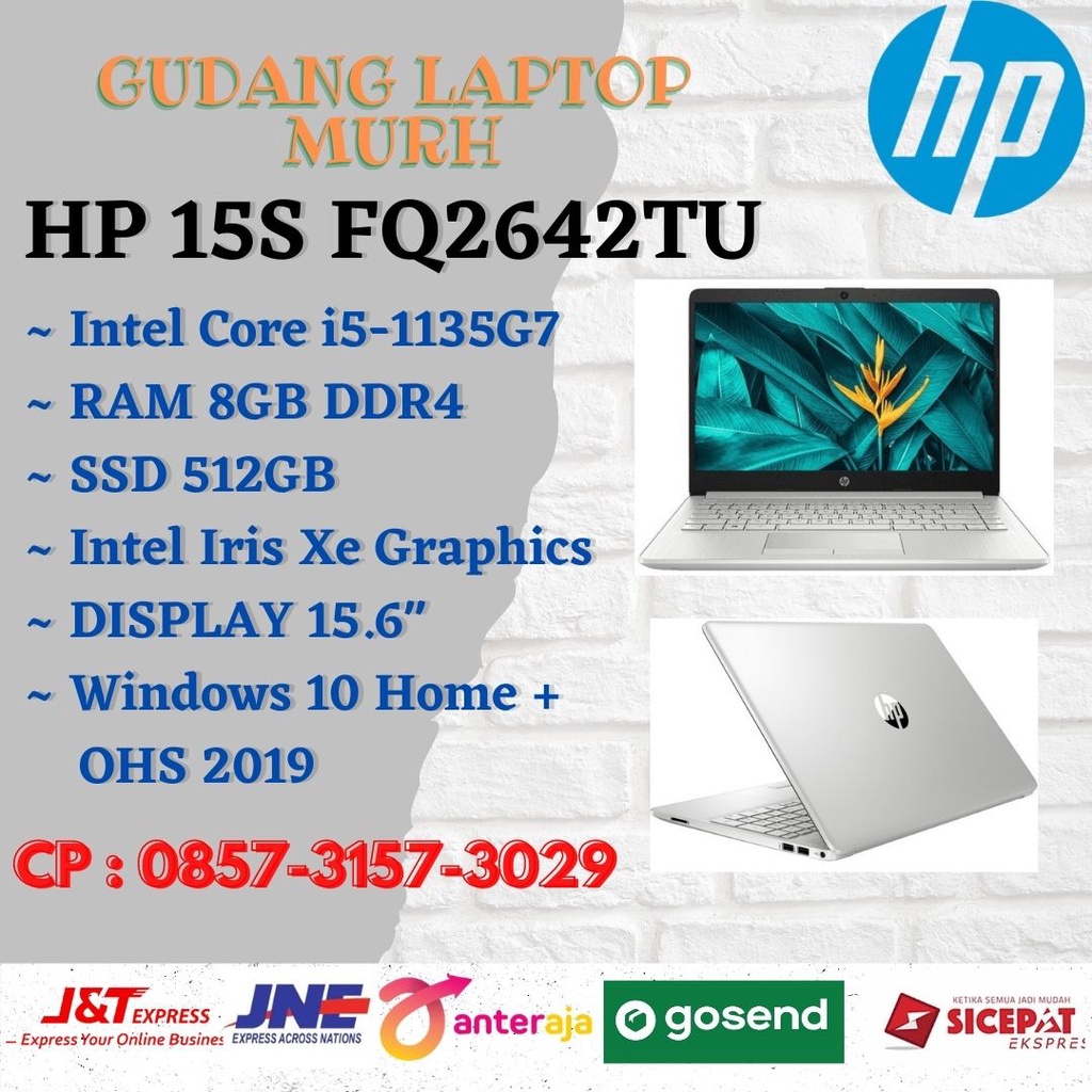 LAPTOP HP 15S FQ2642TU/I5 1135G7/8GB/512GB/15.6"/INTEL IRIS/WIN10/OHS