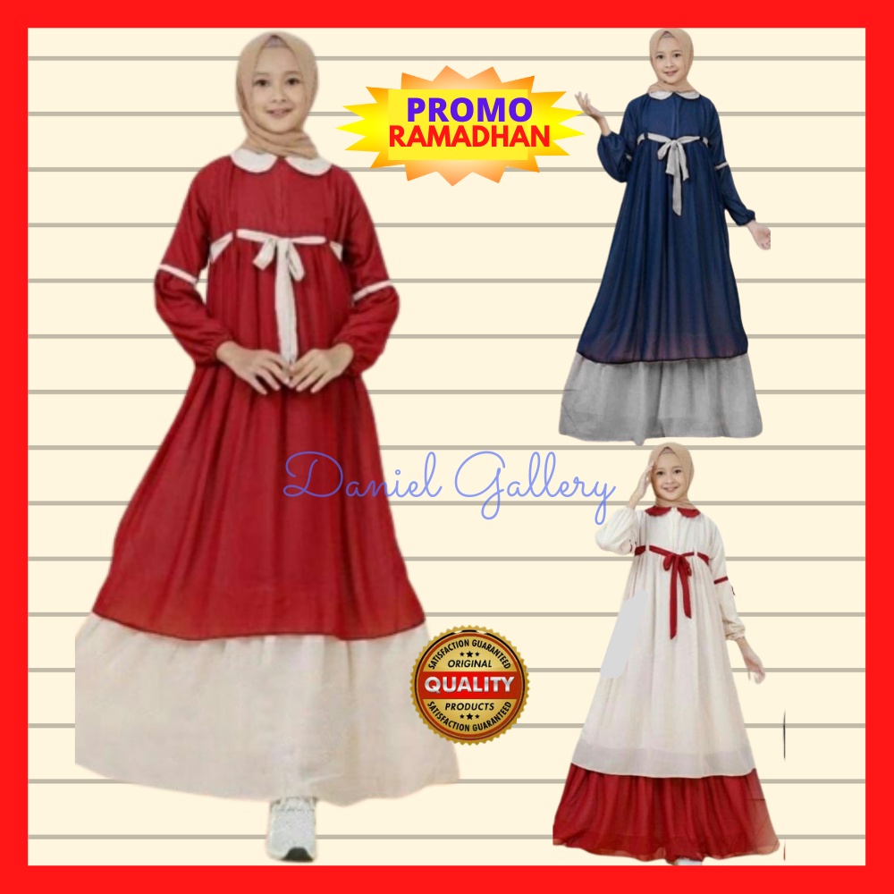 Baju Gamis Dress Gaun Pakaian Busana Dres Drees Longdrees Longdres Longdress Syari Abaya Anak Wanita