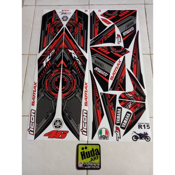 striping motor variasi R15V2 sticker variasi R15V2 terlaris