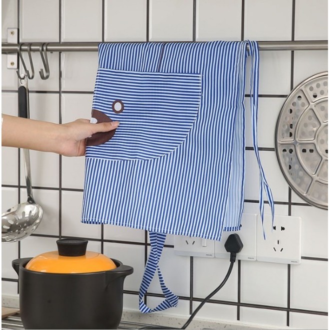 Celemek Dapur Motif Garis Bear Apron