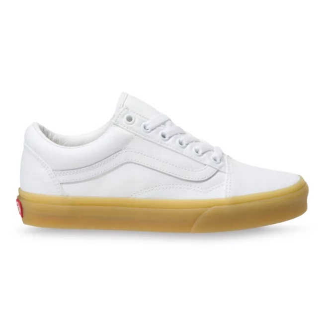 Sepatu Sneakers Pria Oldskool White Gum Sepatu Wanita Vans Murah