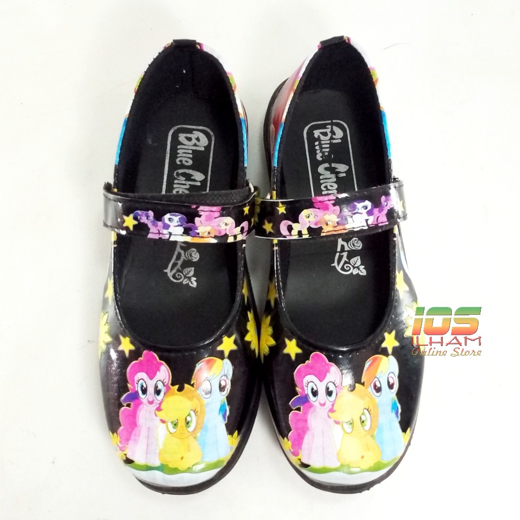 Blue Cherry G.01 Sepatu Pantofel Anak Perempuan Little Pony Size 26-35