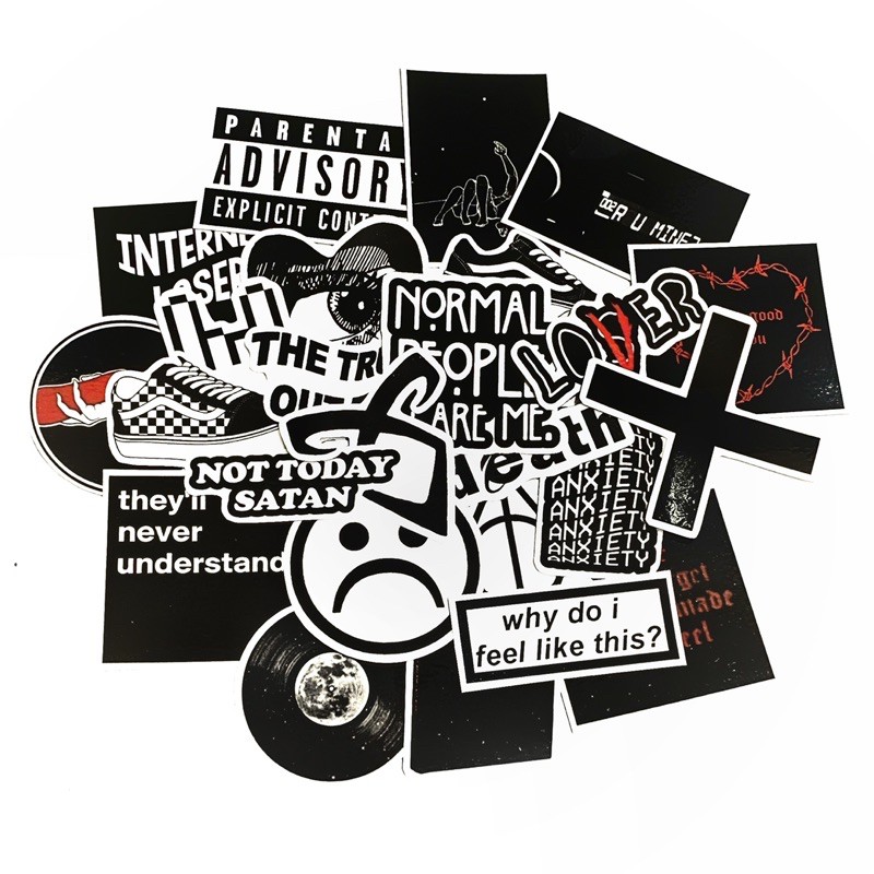 

STICKER TUMBLR BLACK AESTHETIC