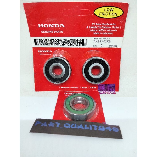 Bearing Laher Roda Belakang plus bearing Nap Gear Honda CB150R CBR150 Verza 150 Megapro