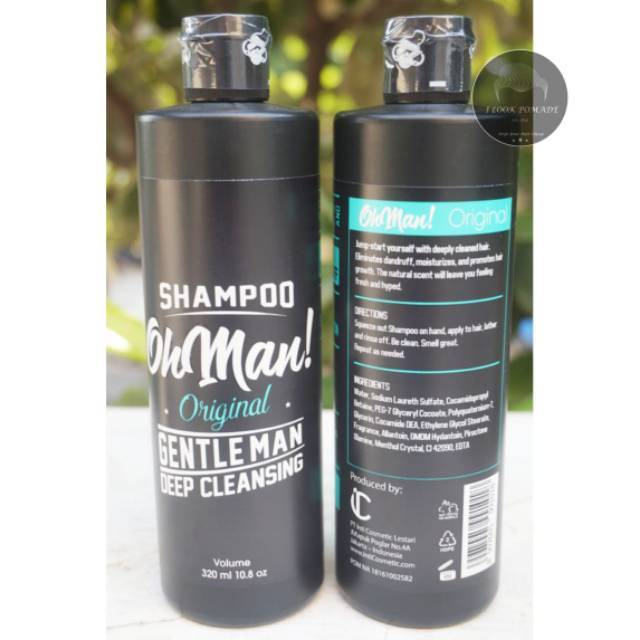 OH MAN SHAMPOO SHAMPO GENTLEMAN DEEP CLEANSING Penghilang Pomade Oilbased