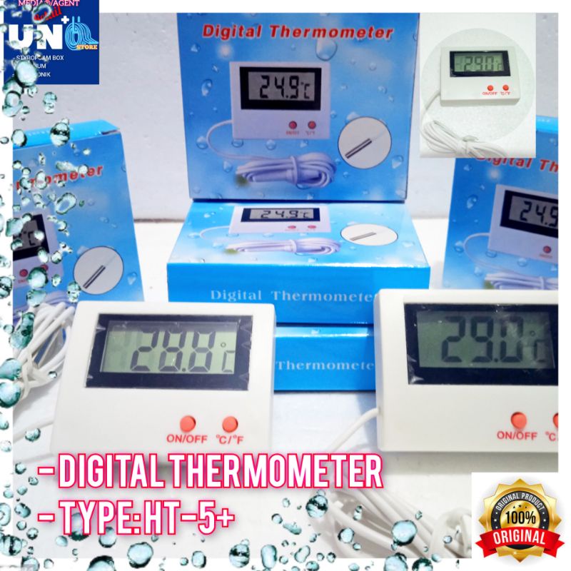 DIGITAL THERMOMETER/THERMOMETER DIGITAL Untuk Aquarium, kulkas, frezzer,dll