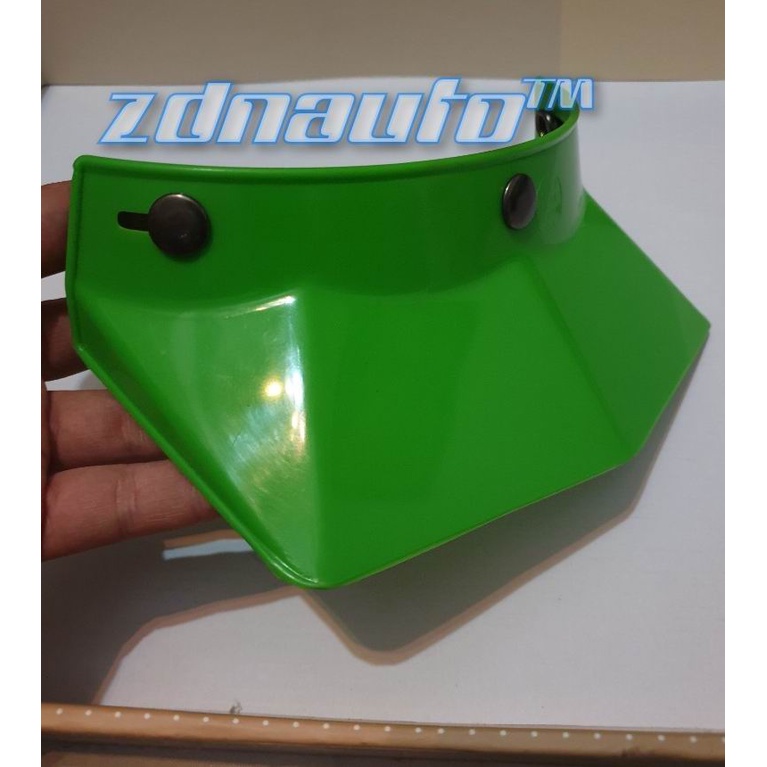 HIJAU Pet Helm Retro Classic Panjang HELM TRAIL CLASSIC VINTAGE JADUL / Pet MOTOPEAK / Pet Duck Feet