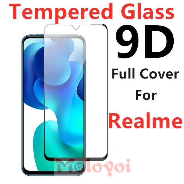 Pelindung Layar Tempered Glass 9d Untuk Realme 7i 7 6i C17 6 C15 C11 C12 C1 C2 5 5s 5i C3