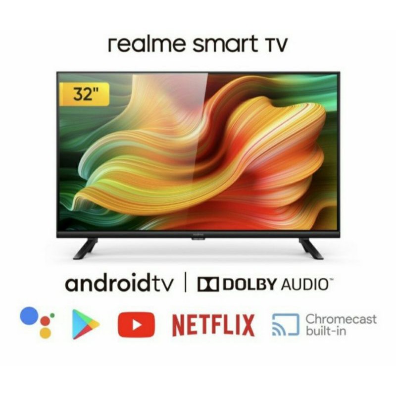 TV LED SMART TV 32 INCH TV REALME  32 inch with Android 9.0 Garansi Resmi
