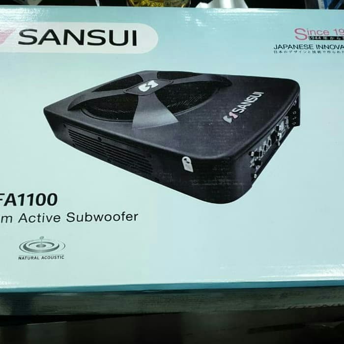 subwoofer sansui subwoofer kolong jok slim sansui SA FA 1100 mobil