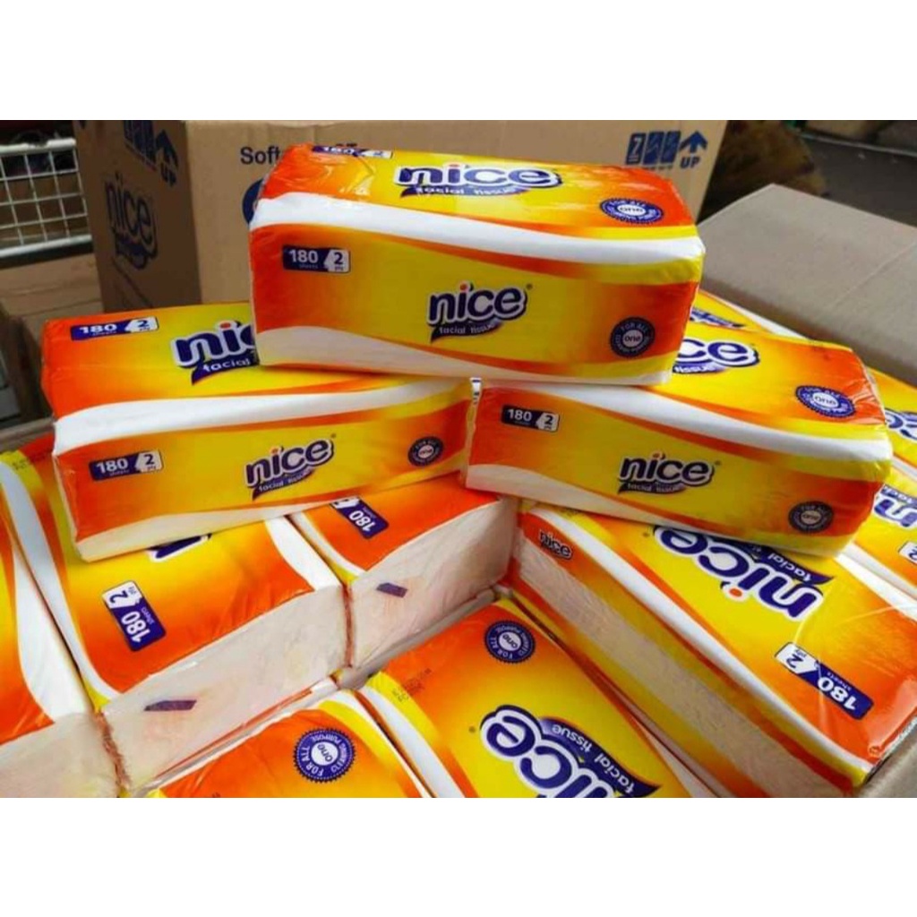 Tisu NICE - Clean Plus Facial Tissue 180 Sheets 2 Ply