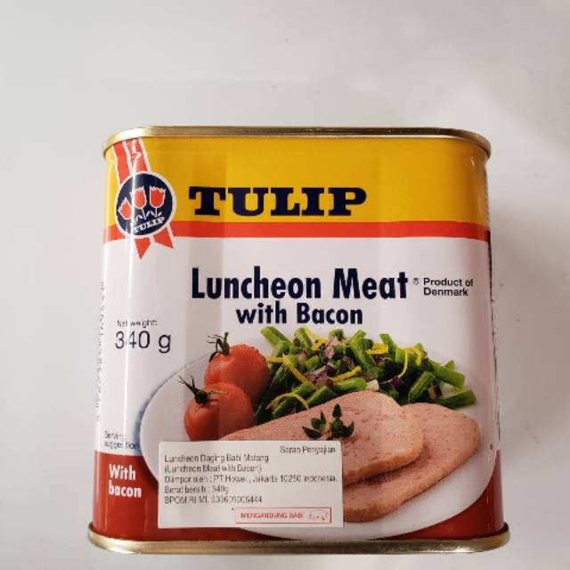 

Tulip Luncheon Meat/Daging Babi with Bacon 340g