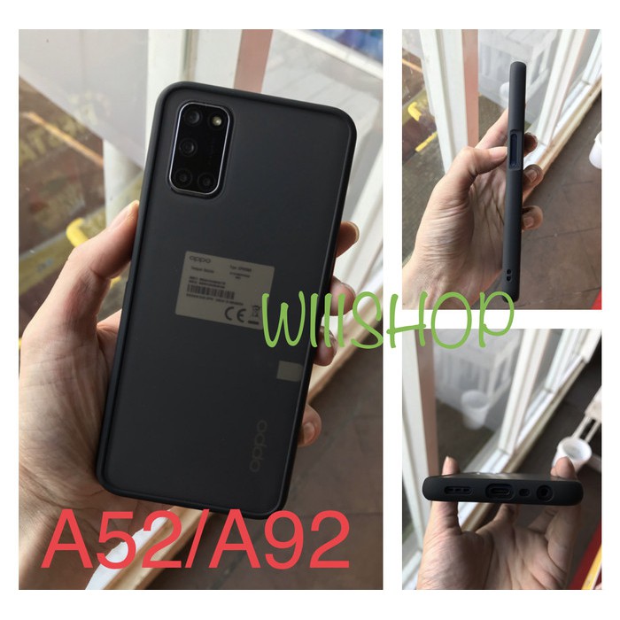 PREMIUM HYBRID CASE BLACK DOVE ANTI PECAH ANTI OIL FOR OPPO A52 / A92