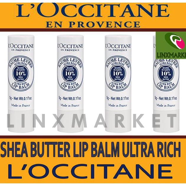 FREE ONGKIR L'OCCITANE LOCCITANE SHEA BUTTER LIP BALM ULTRA RICH 5G ORIGINAL 100% ORIGINAL