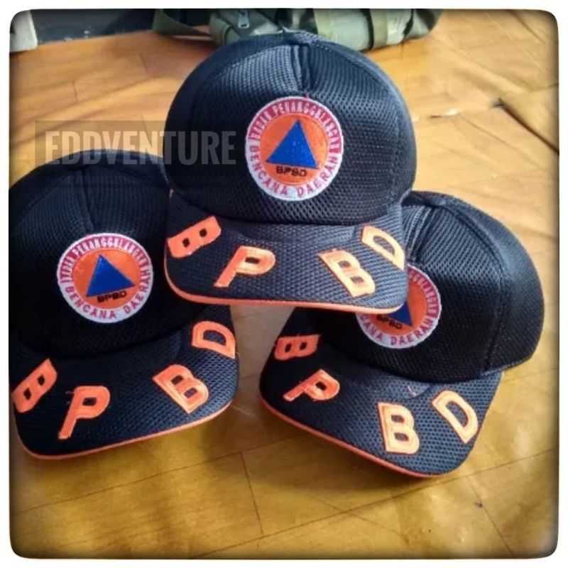 Topi BPBD / Topi Bordir BPBD / Topi Full Bordir BPBD / Topi Kasual BPBD / Topi Lapangan BPBD / Topi Kerja BPBD