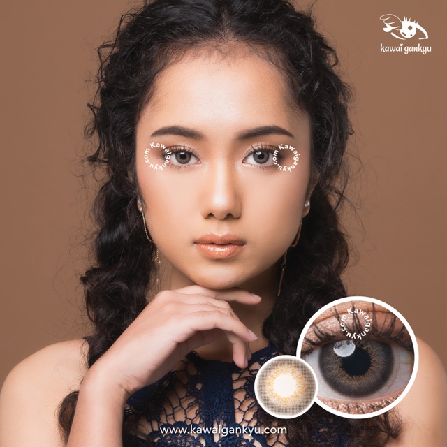 KawaiGankyu Softlens - Voxie Mulan Gray (1botol)