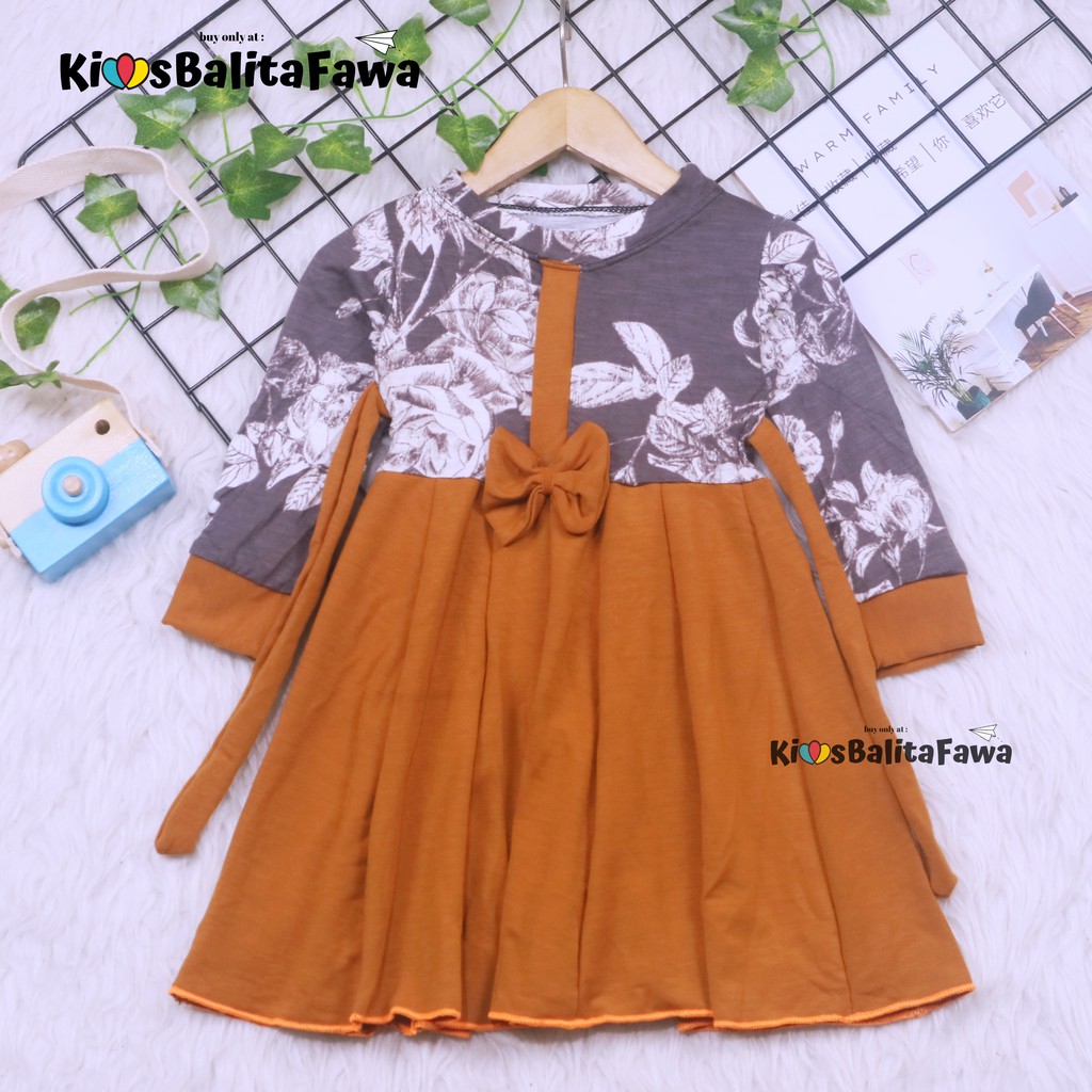 Gamis Bayi Annisa uk 3-18 Bulan /  Dres Panjang Baby Perempuan Murah Kado Baju Muslim Cewek Pakaian