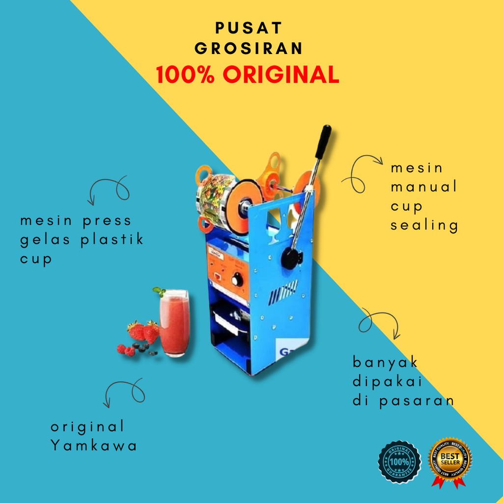 PROMO | DISKON cup sealer mesin pres gelas plastik alat press murah gelas READY BAYAR DITEMPAT V4V3