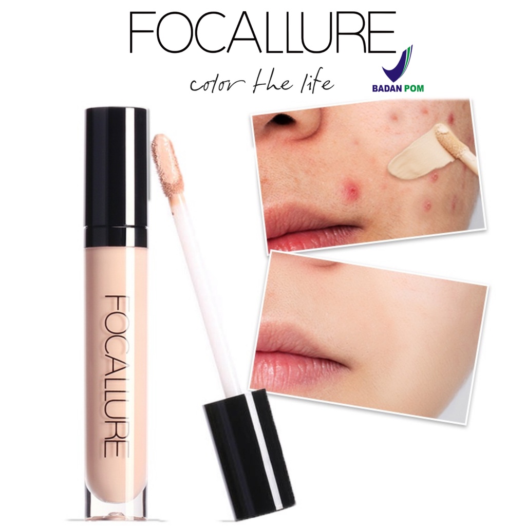 FOCALLURE Full Coverage Concealer Liquid BPOM FA-52 FA52 FA 52